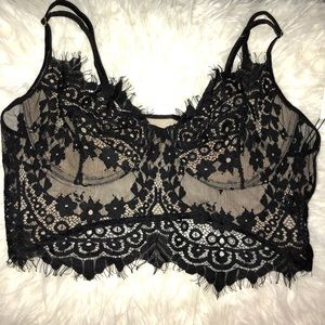 Black lace Bralette